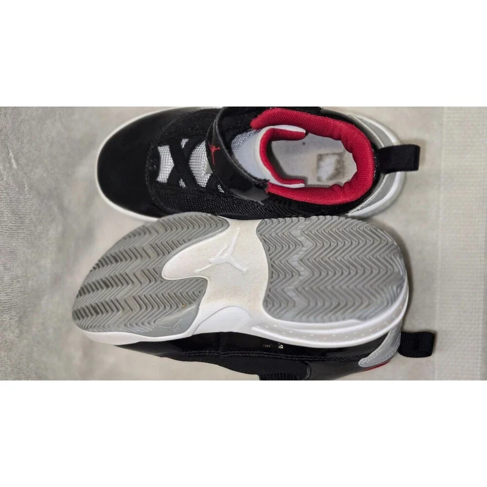 Nike Air Jordan Black White Red Kids 12C EUC